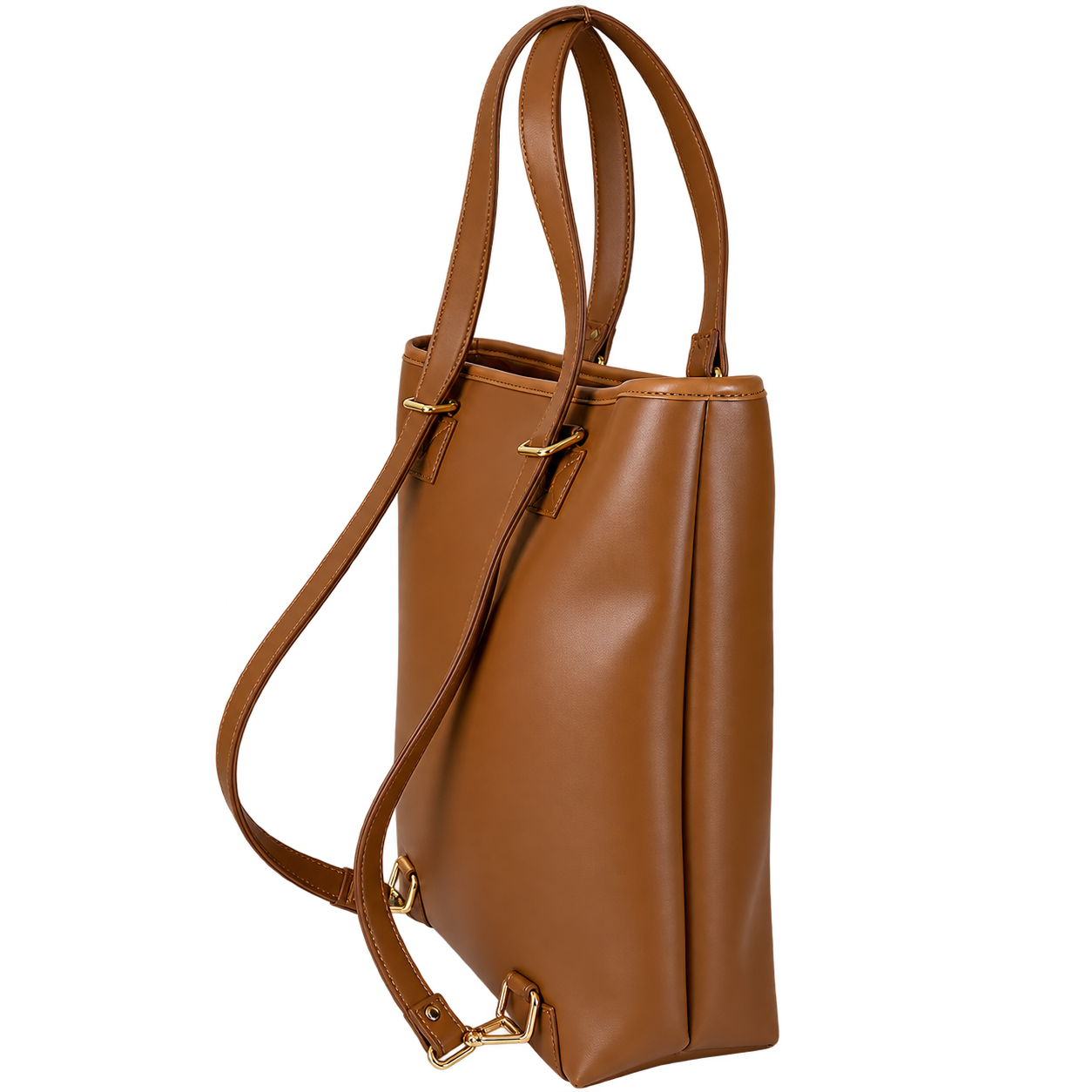 NOVYA Transit Tote Bag Brown – Convertible Women's Tote & Backpack