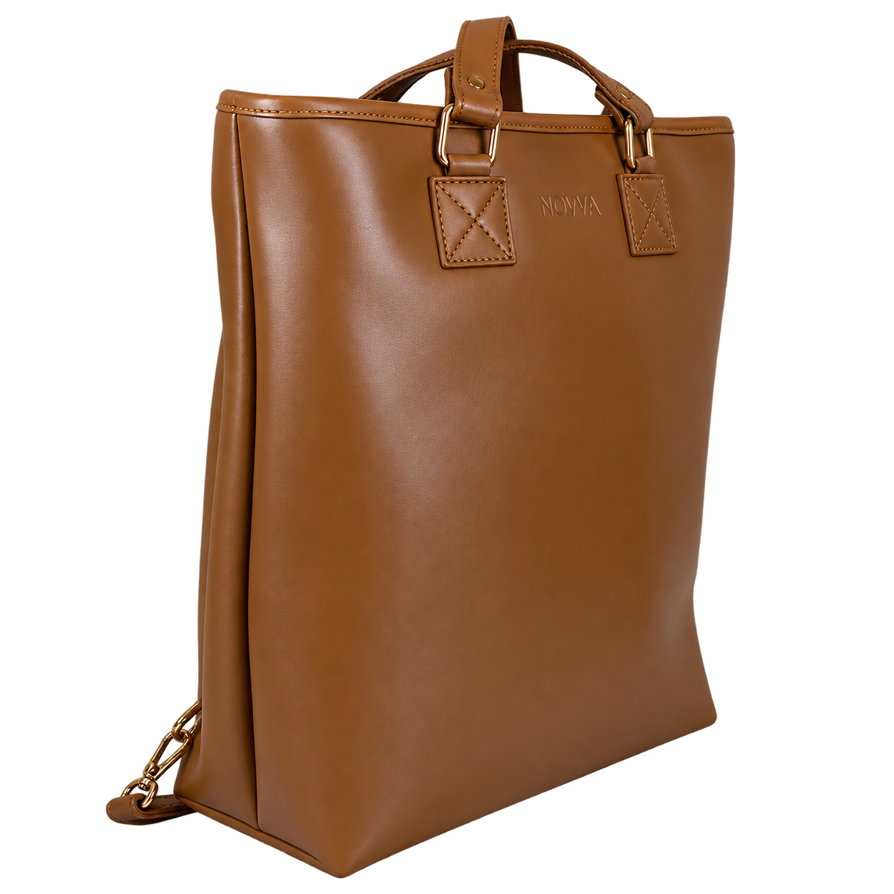 NOVYA Transit Tote Bag Brown – Convertible Women's Tote & Backpack