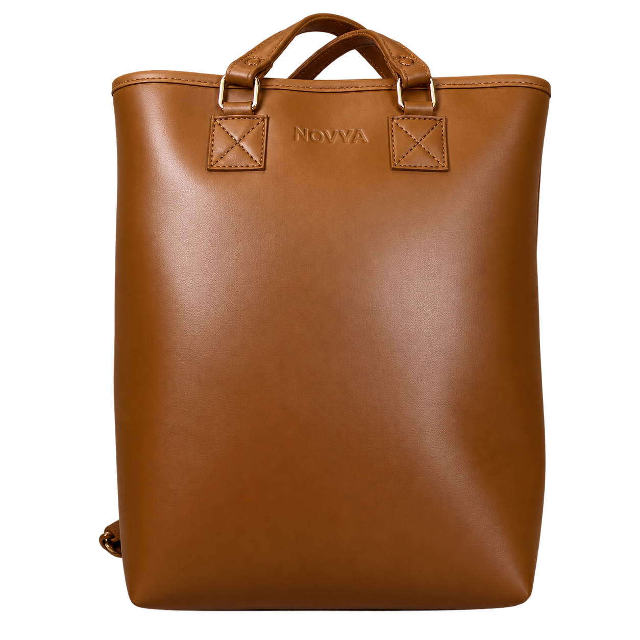 NOVYA Transit Tote Bag Brown – Convertible Women's Tote & Backpack
